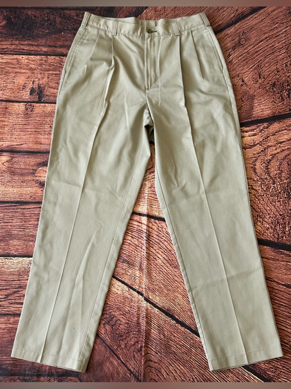 Vintage Tommy‎ Hilfiger Khaki Chino Pants Mens Cotton Trousers Size 34x32